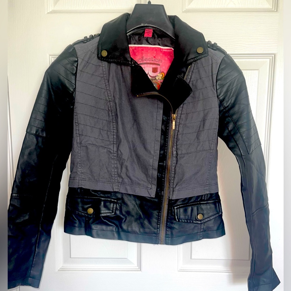B By Bernardo Faux Leather Moto Jacket